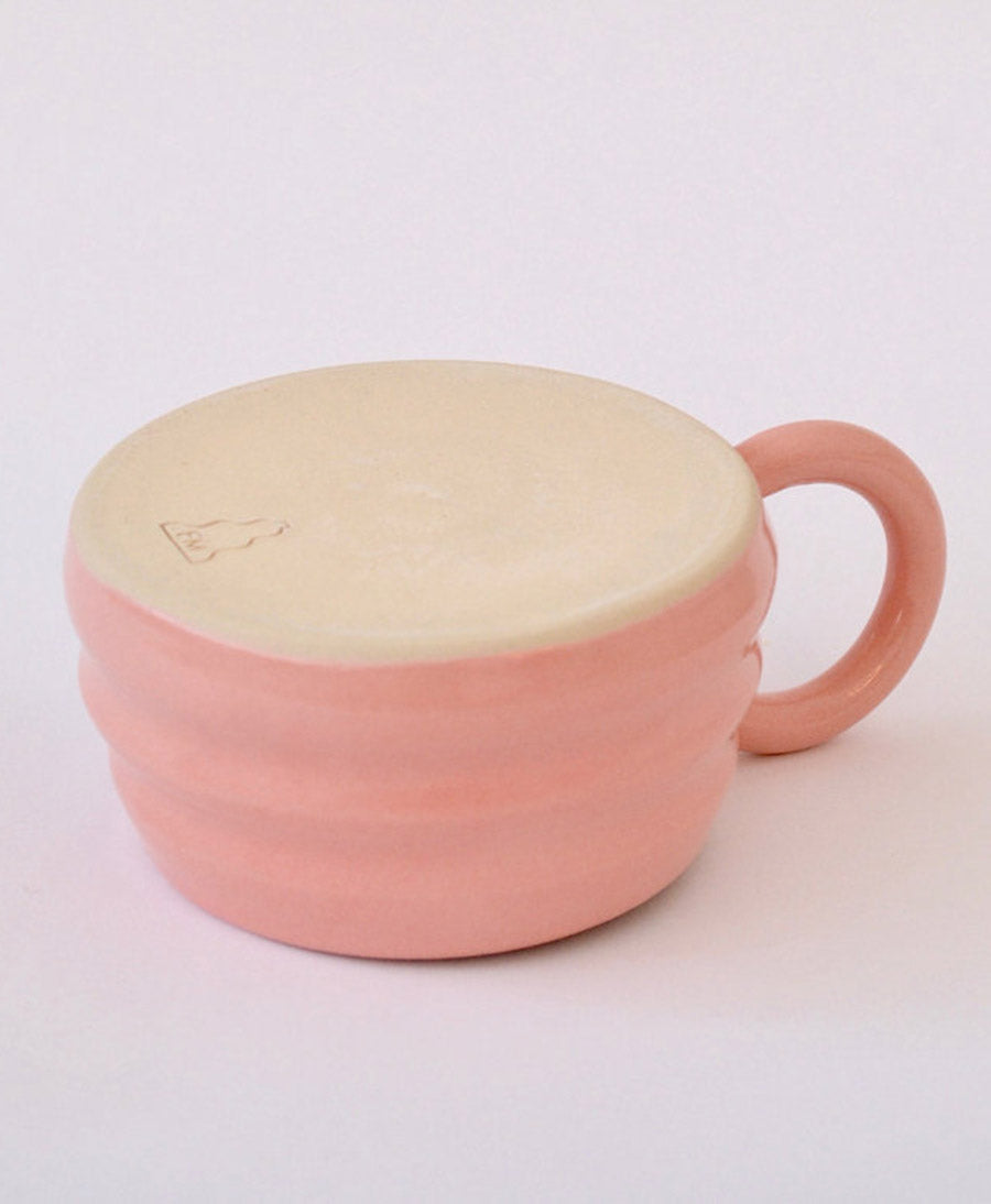 Tasse aus Keramik - Ripple Mug Rosa