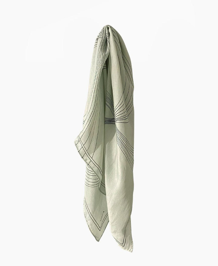 Foulard RONJA aus Seide (Peace Silk) - Salbei - Clomes - clomes