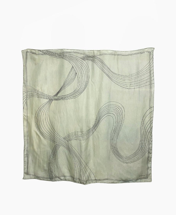 Foulard RONJA aus Seide (Peace Silk) - Salbei - Clomes - clomes