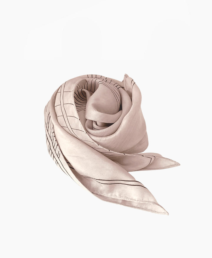 Foulard RONJA aus Seide (Peace Silk) - Blassrosa