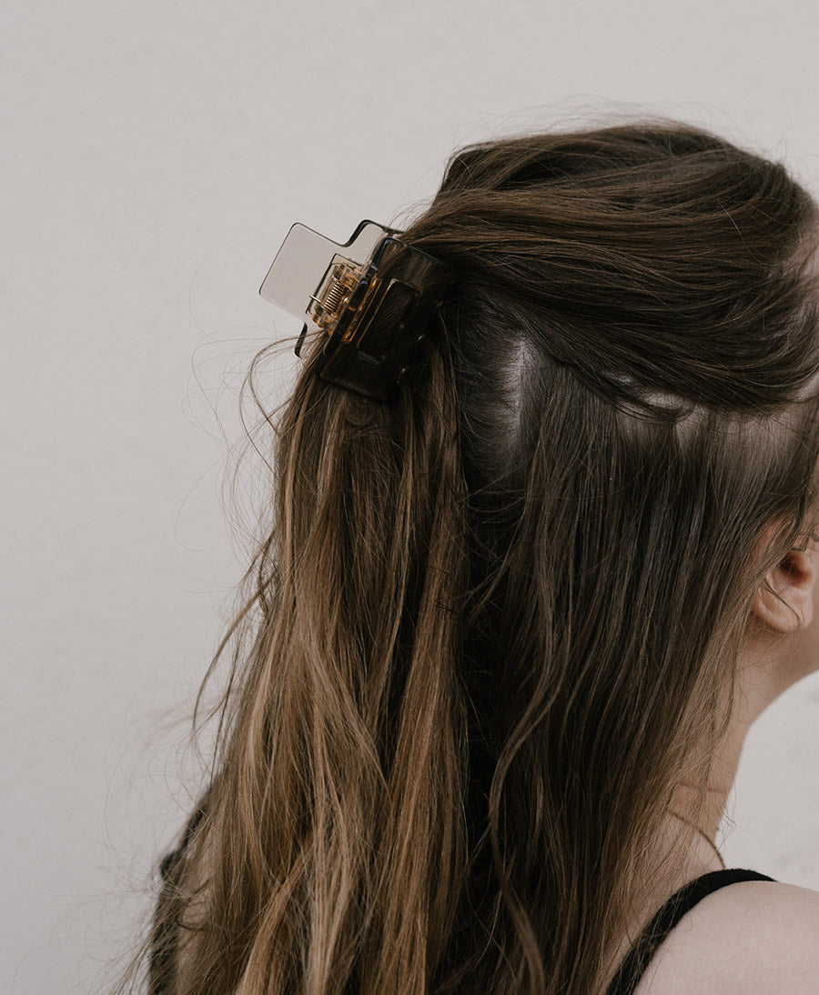 Haarklammer FRANCA aus Acetat - Champagner
