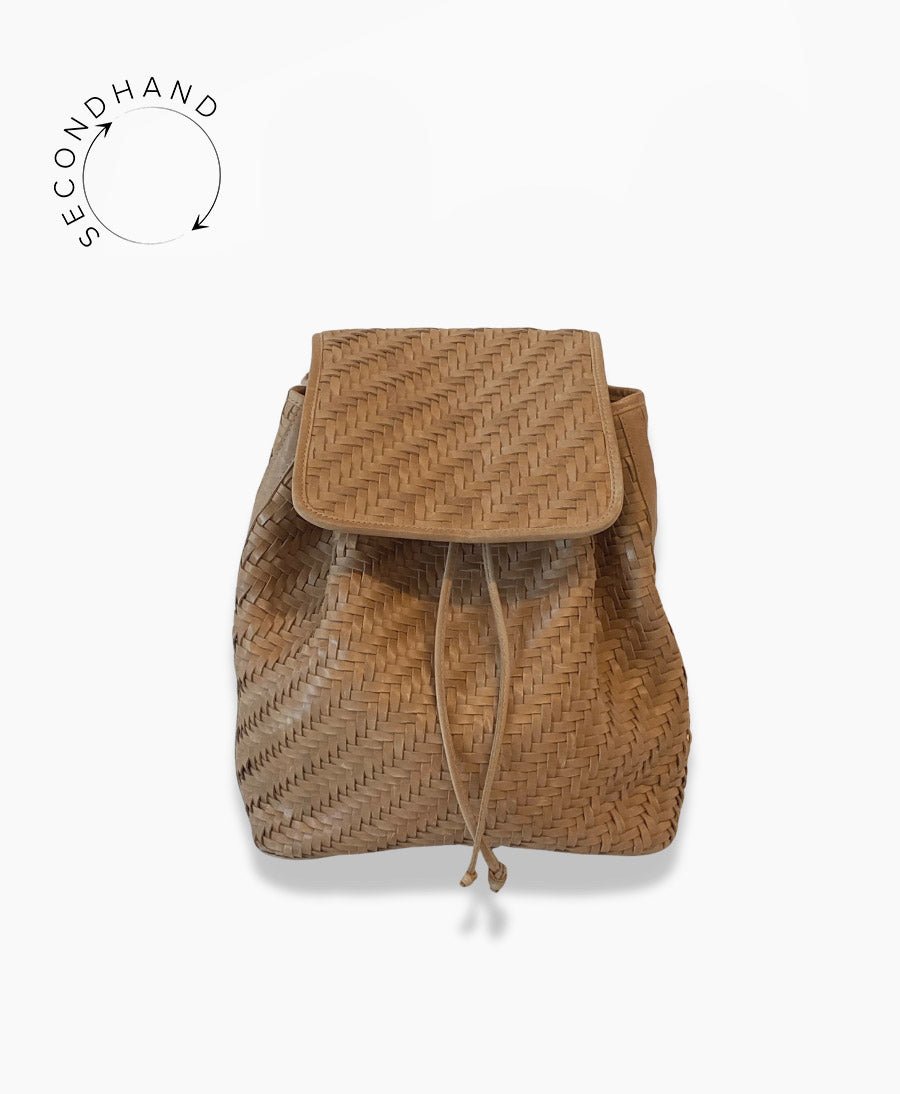 Gewebter Rucksack "Frida Caramel" von BEMBIEN - Secondhand - BEMBIEN - clomes