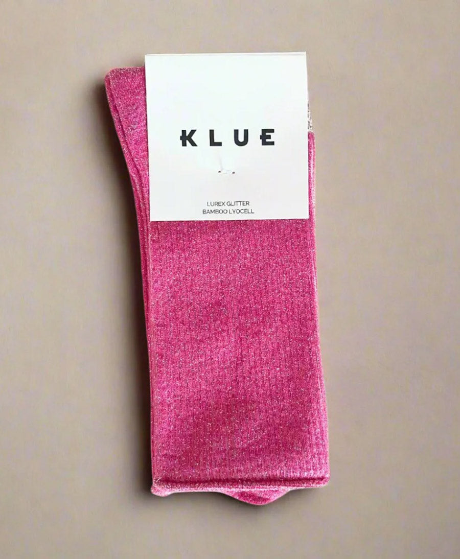 Glitzer Socken Lyocell - Fuchsia