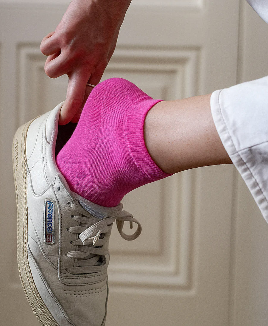 Knöchelsocken Lyocell - Fuchsia