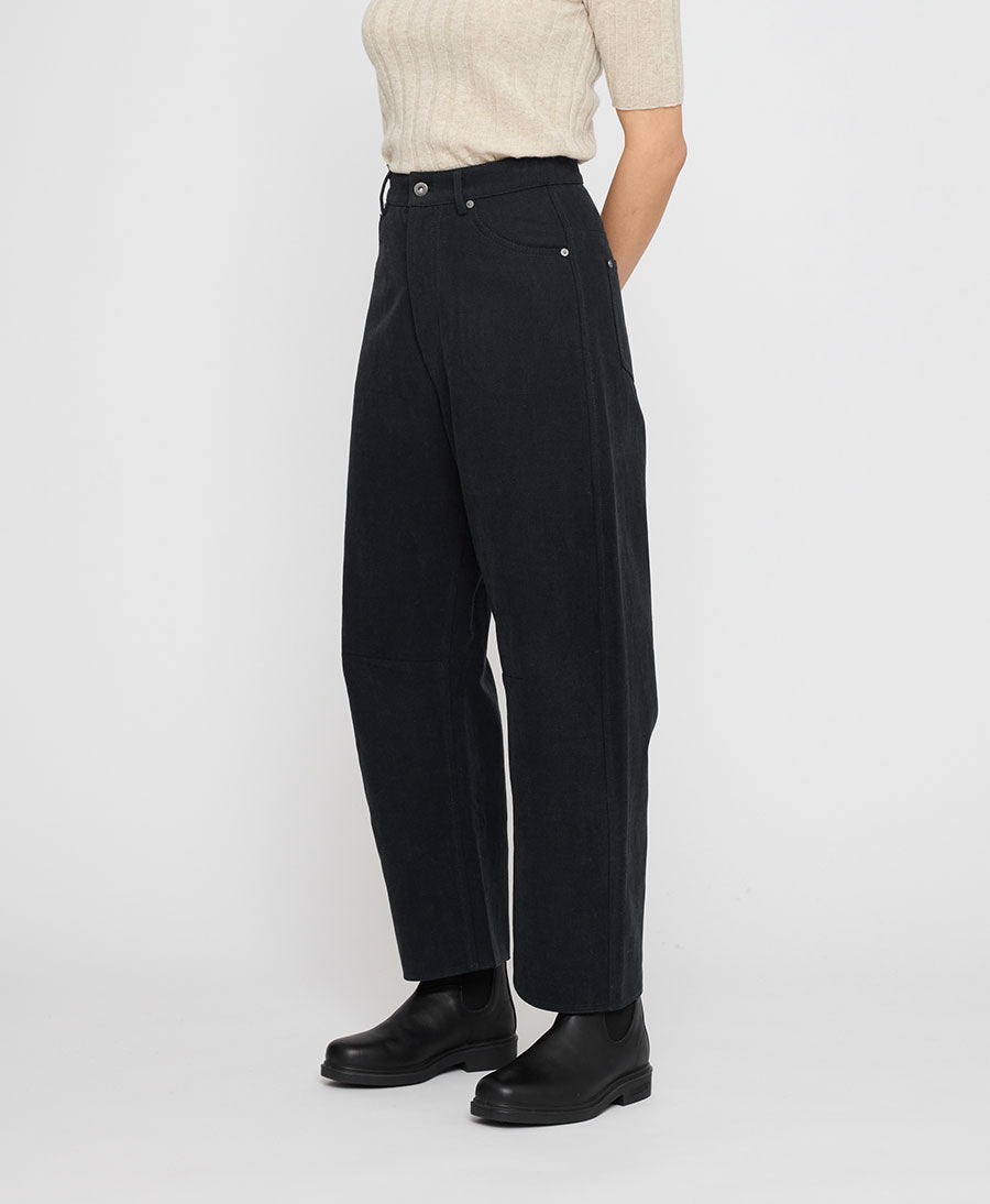 Stoffhose - Signature Curve Legged Work Trouser Brushed Edition - Schwarz