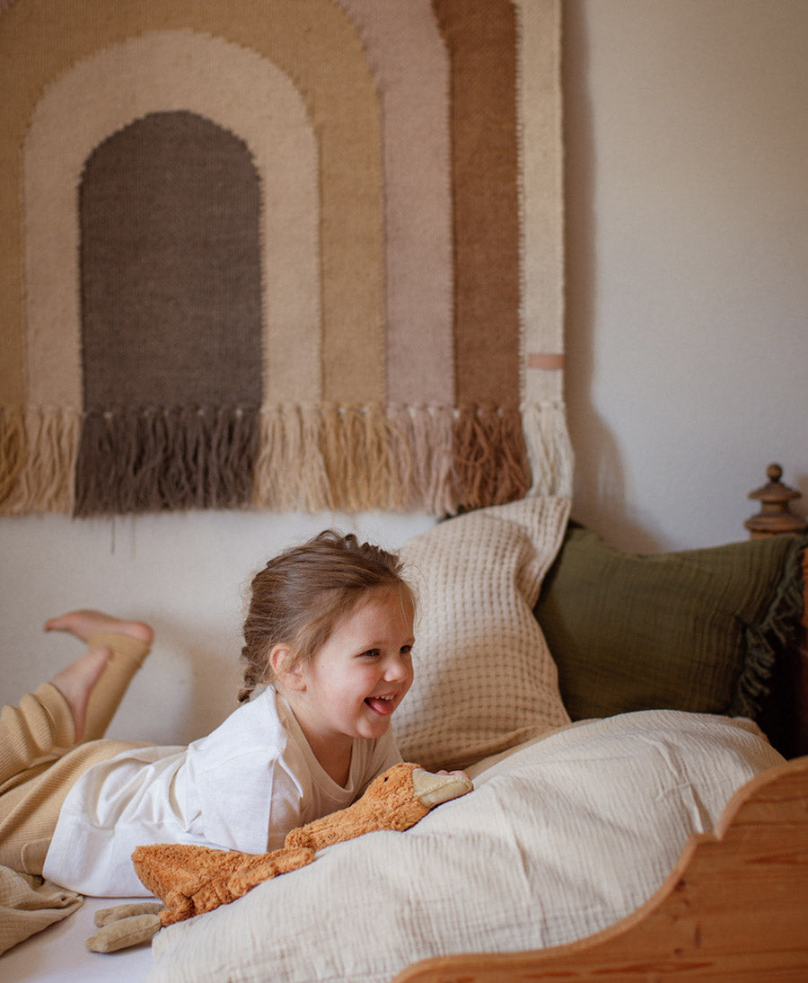 Gans (klein) Kuscheltier & Wärmekissen - Rostrot