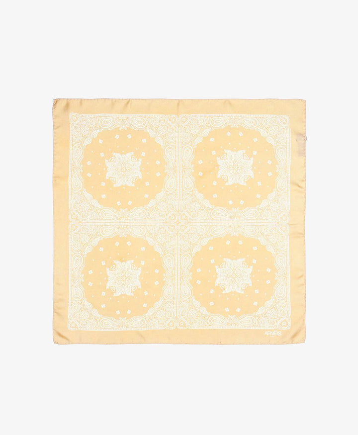 Seiden-Foulard "Minimal Bandana Silk Scarf" - Sun
