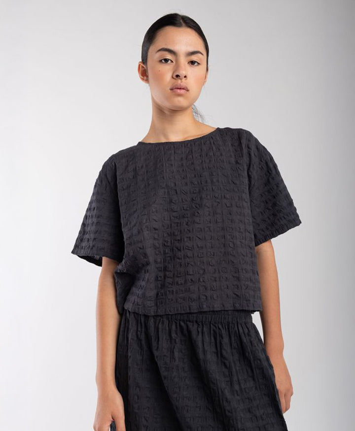 Top Georgia Tee - Faded Black