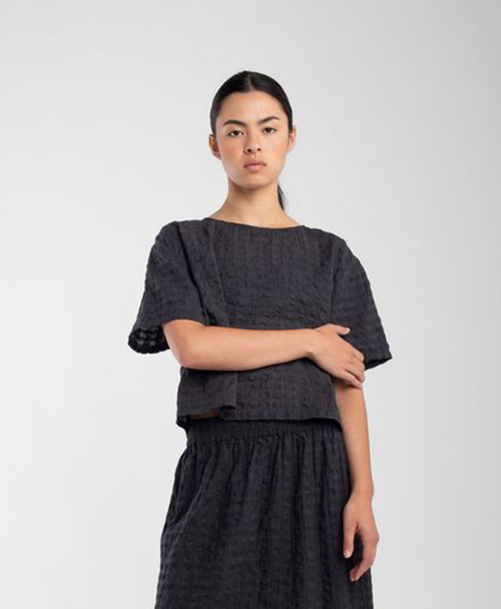 Top Georgia Tee - Faded Black