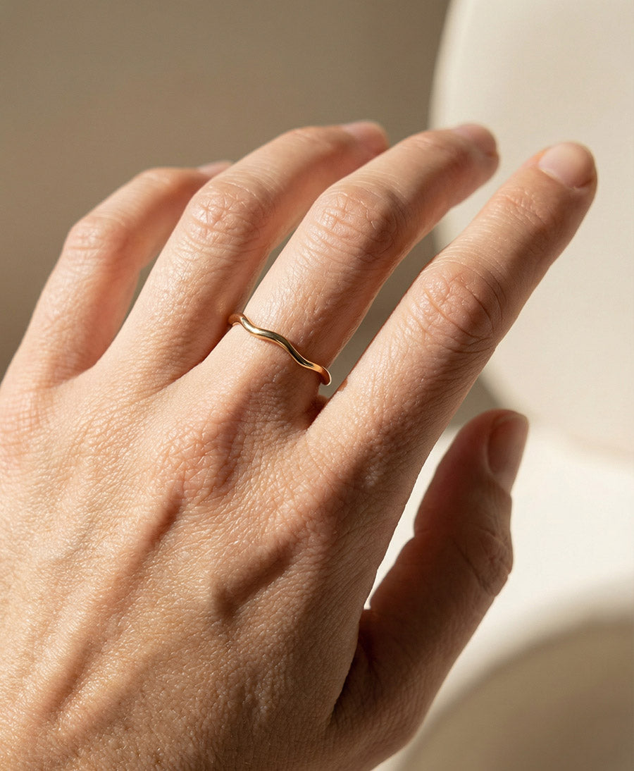 Fingerring WIOLA - Vergoldet