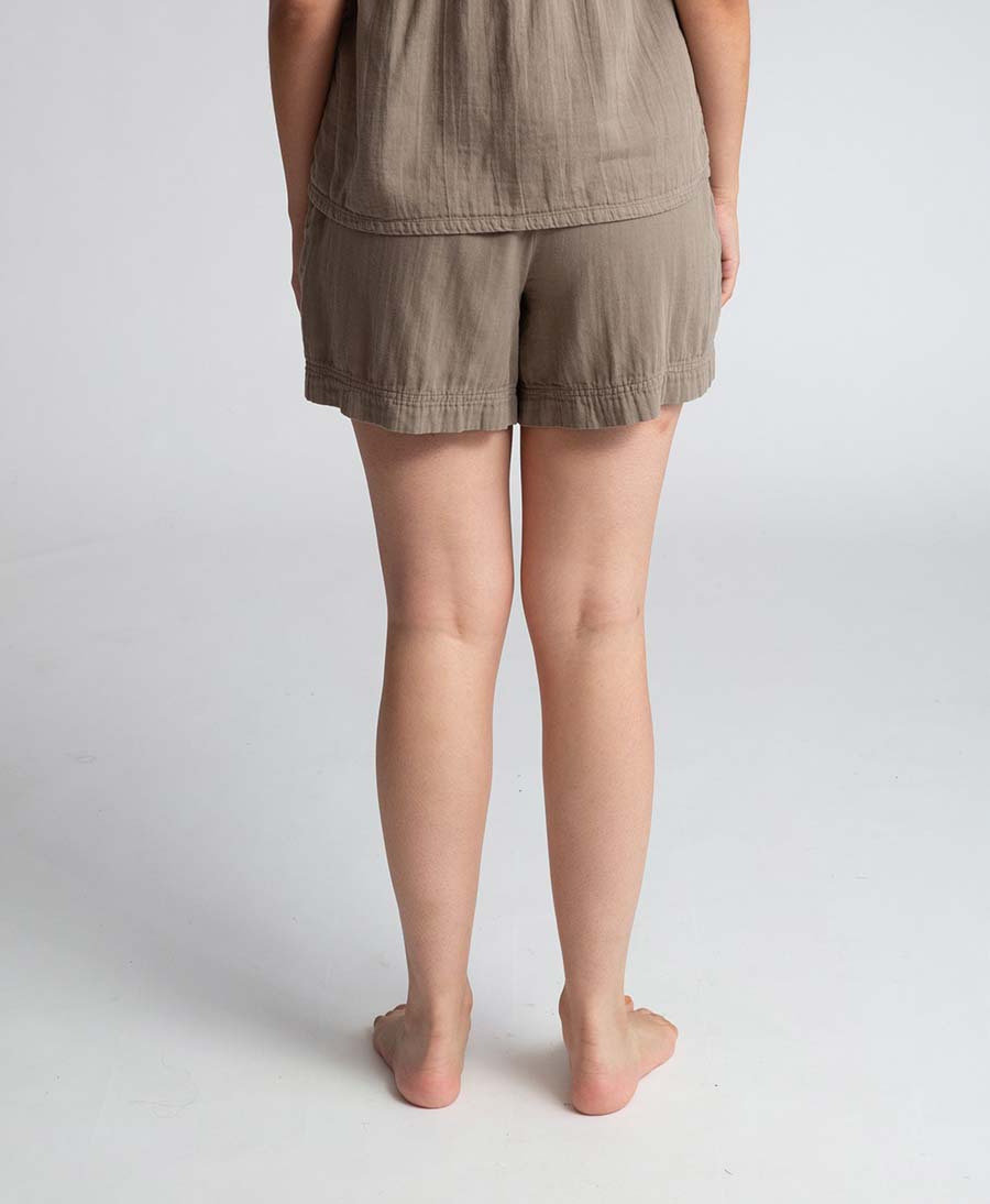 Gilma Shorts aus Bio - Baumwolle - Taupe - Beaumont Organic - clomes