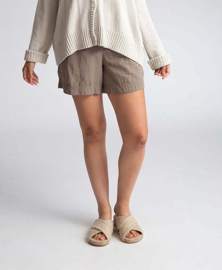 Gilma Shorts aus Bio - Baumwolle - Taupe - Beaumont Organic - clomes