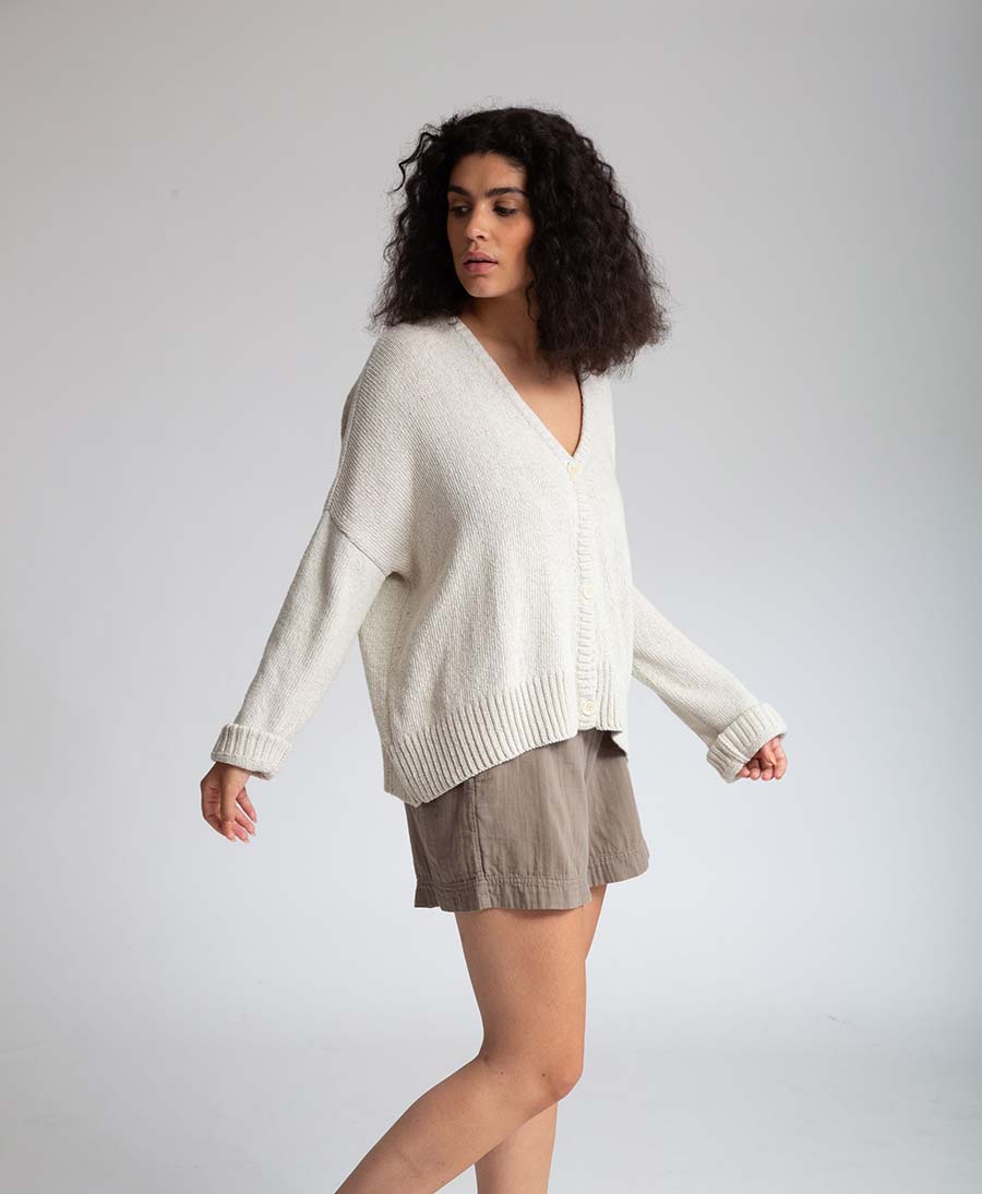 Gilma Shorts aus Bio - Baumwolle - Taupe - Beaumont Organic - clomes