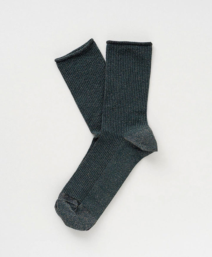 Glitzer Socken Lyocell - Dunkelgrün
