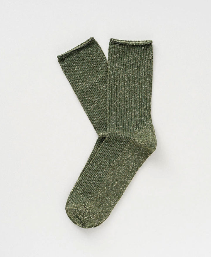 Glitzer Socken Lyocell - Khaki