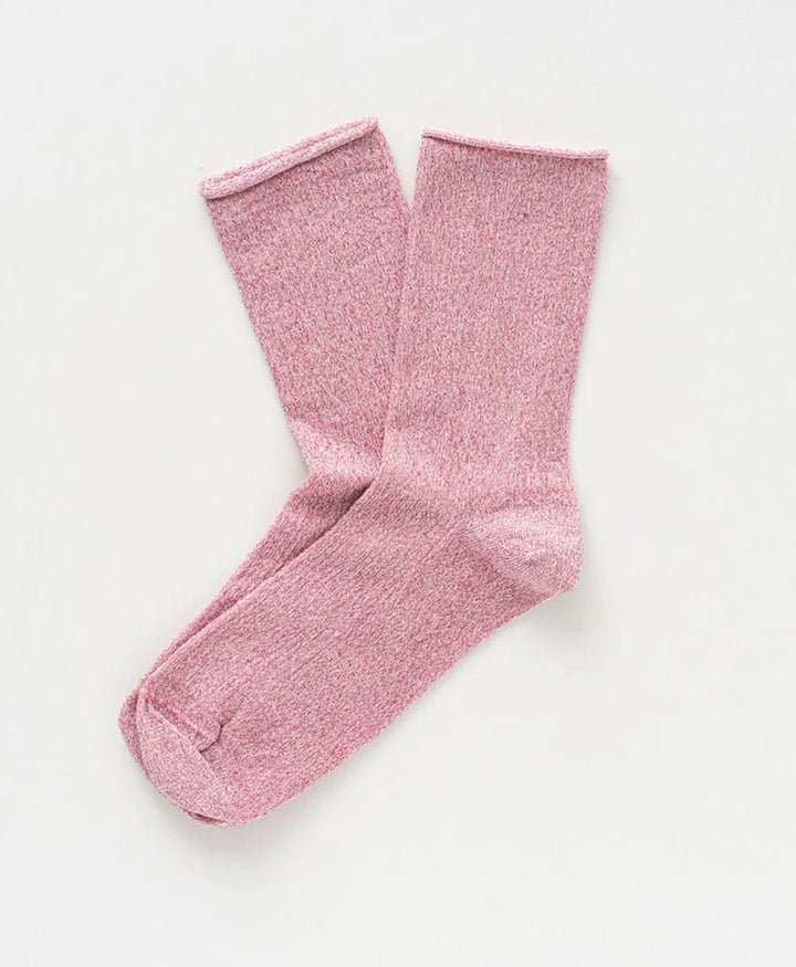 Glitzer Socken Lyocell - Rosa