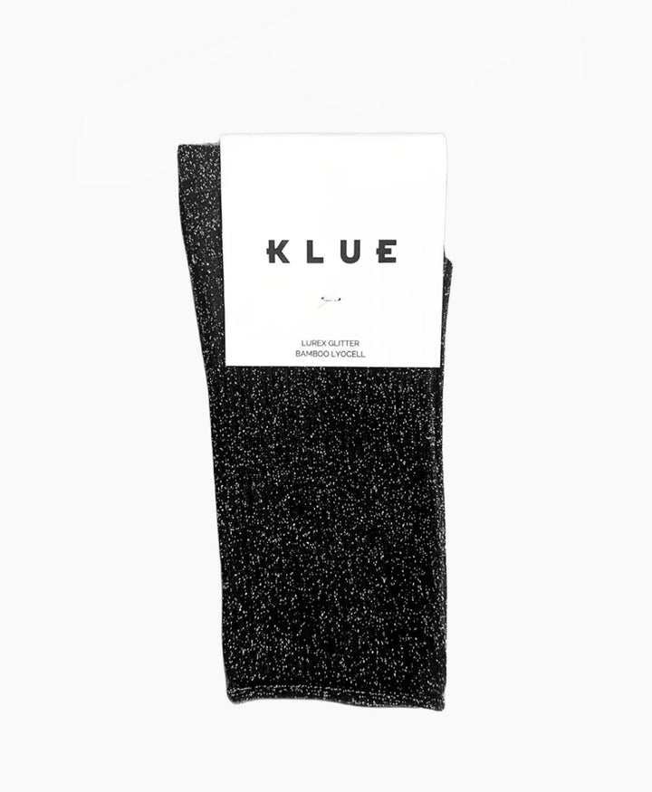 Glitzer Socken Lyocell - Schwarz