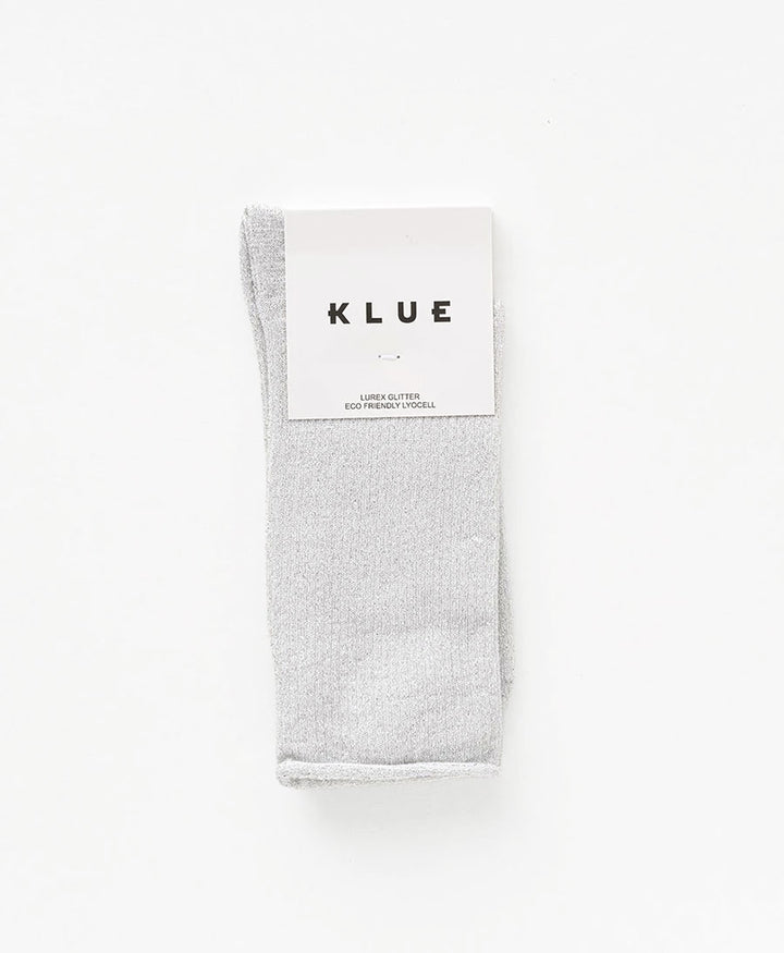 Glitzer Socken Lyocell - Weiss