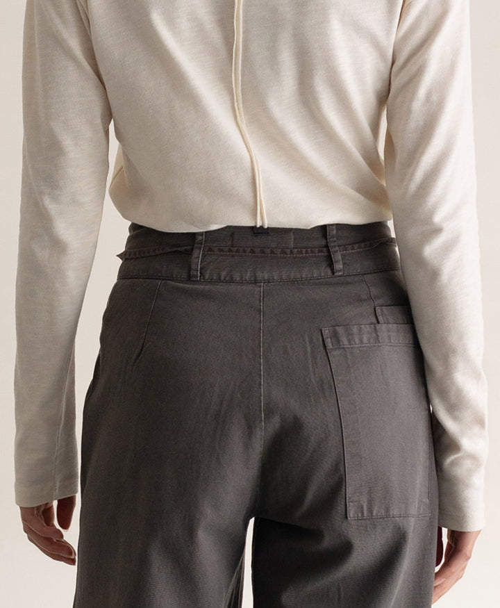 Stoffhose aus Lyocell-Gewebe - Graphit