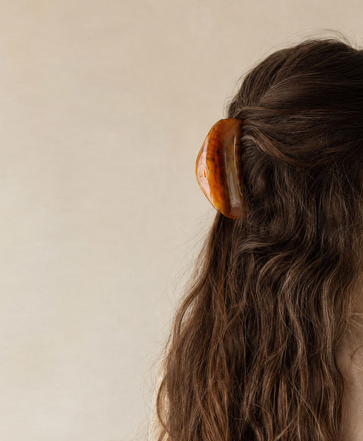Haarklammer MALIN - Cognac Tortoise