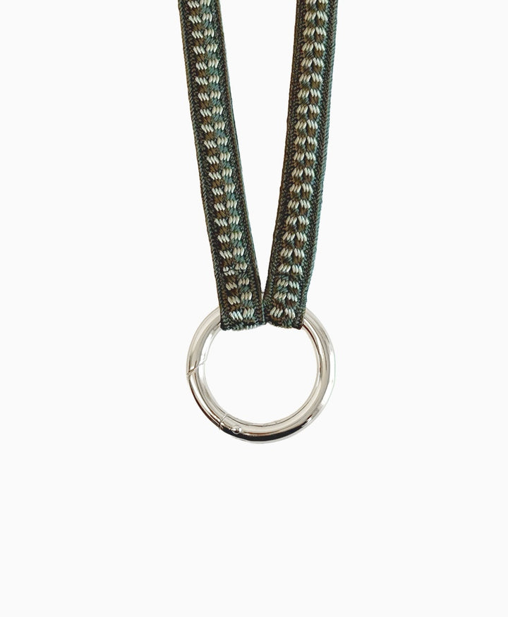 Schlüsselband silbriger Karabiner - Artichoke