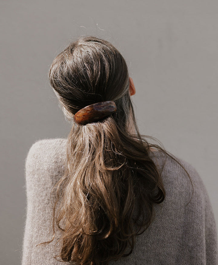 Haarclip JUNA - Mahagoni Tortoise