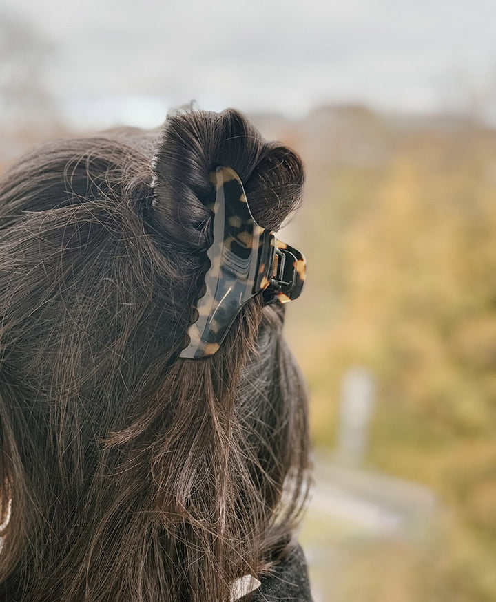 Haarklammer CLAIRE (L) aus Acetat - Tortoise