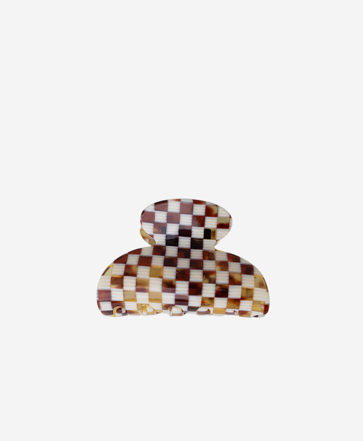 Haarklammer CARMELLA (M) aus Acetat - Karo