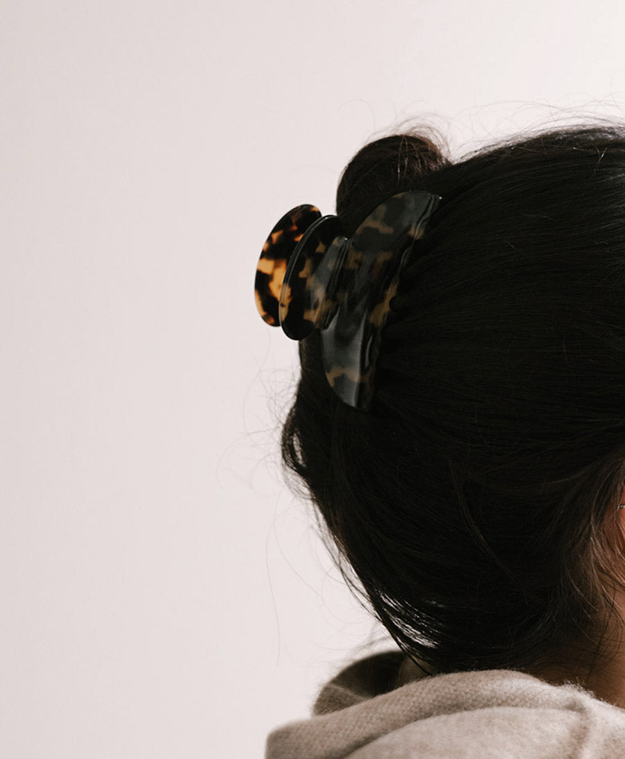 Haarklammer CARMEN (L) aus Acetat - Tortoise