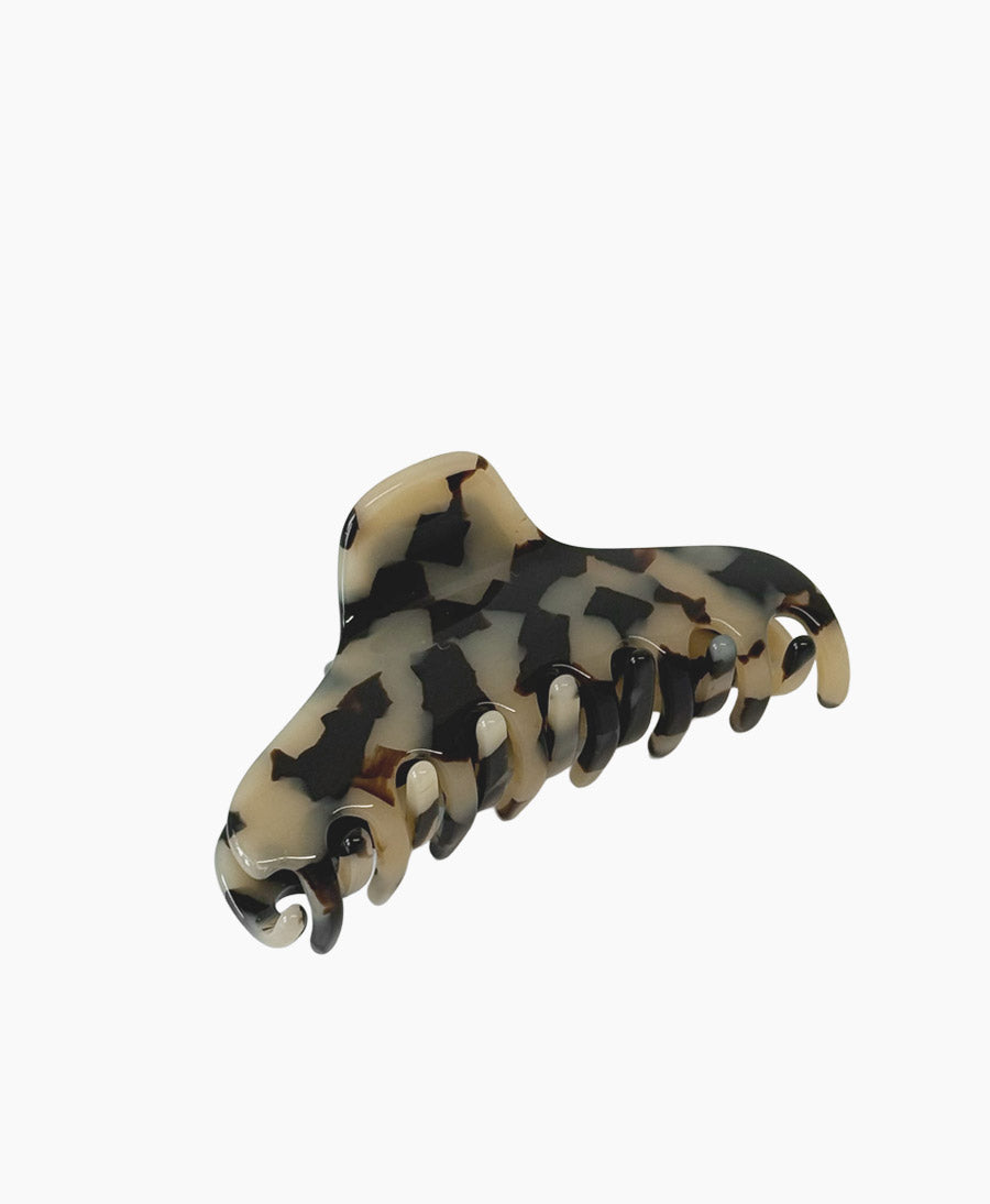 Haarklammer CLAIRE (M) aus Acetat - Helles Tortoise