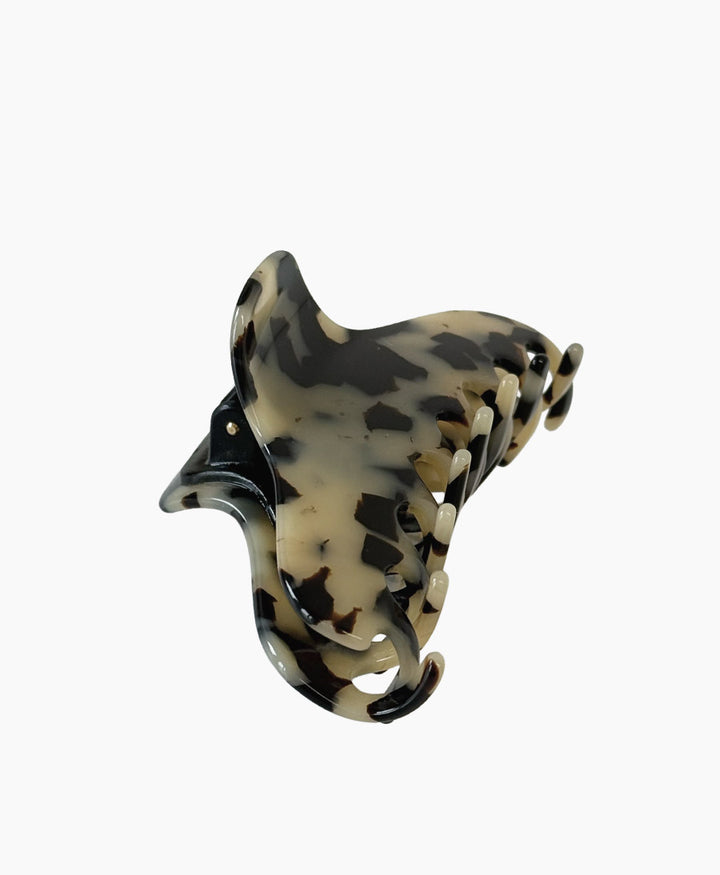 Haarklammer CLAIRE (L) aus Acetat - Helles Tortoise