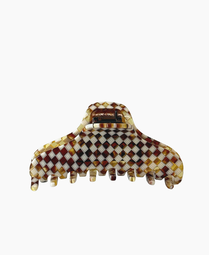 Haarklammer CLAIRE (L) aus Acetat - Karo