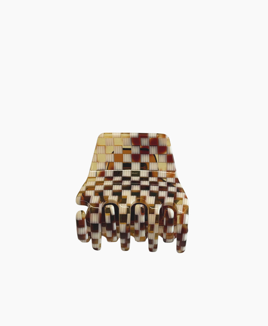 Haarklammer CLEO (S) aus Acetat - Karo