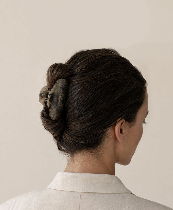 Haarklammer LIVA - Sandgrau Tortoise