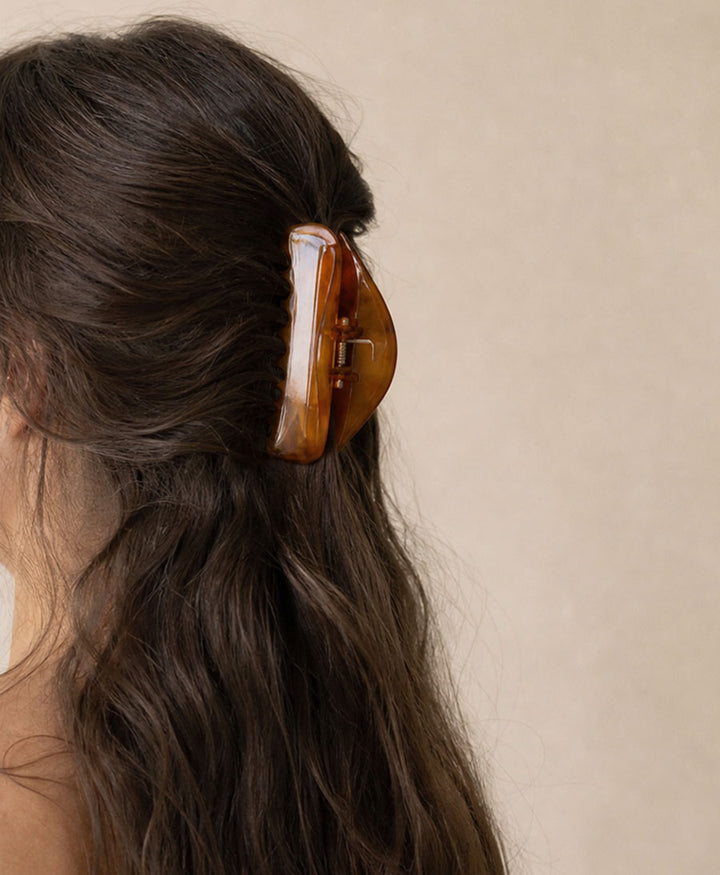 Haarklammer MALIN - Cognac Tortoise
