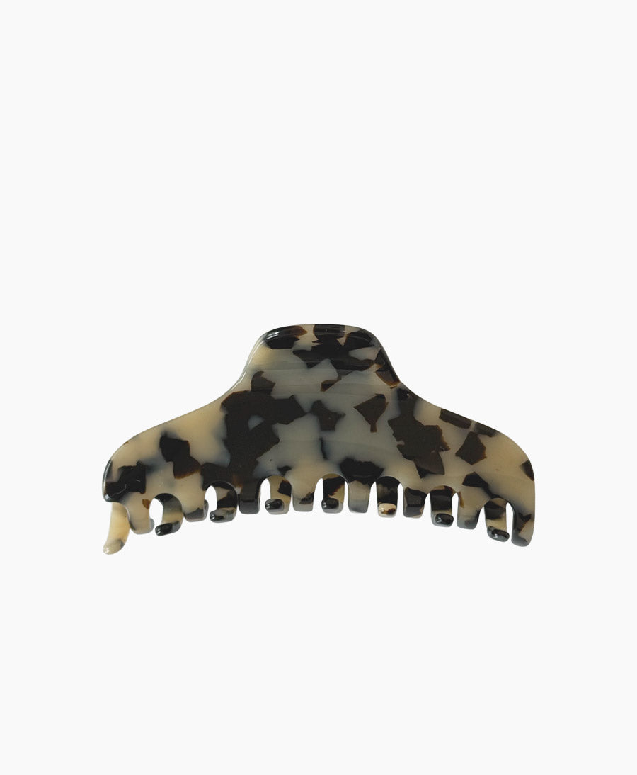 Haarklammer CLAIRE (L) aus Acetat - Helles Tortoise