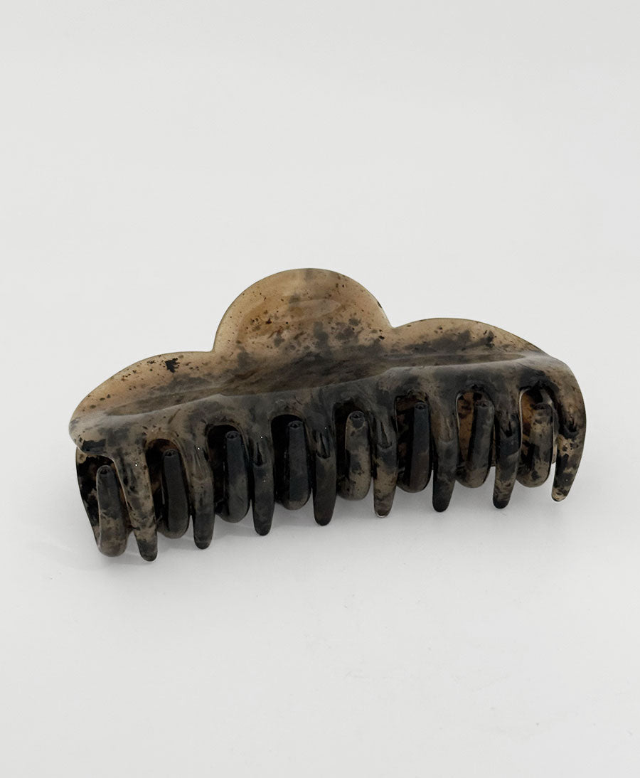 Haarklammer MIRA - Sandgrau Tortoise