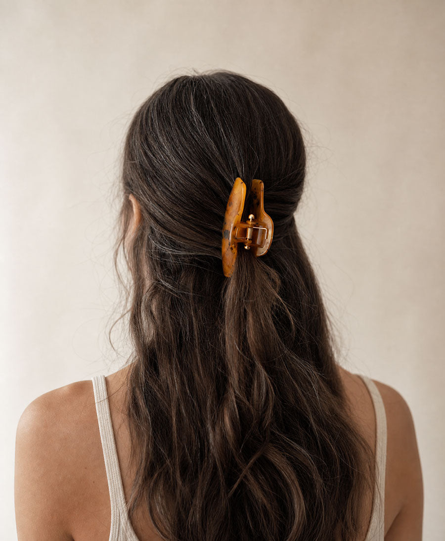 Haarklammer LIVA - Cognac Tortoise
