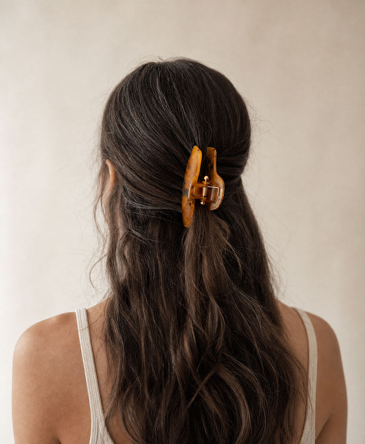 Haarklammer LIVA - Cognac Tortoise