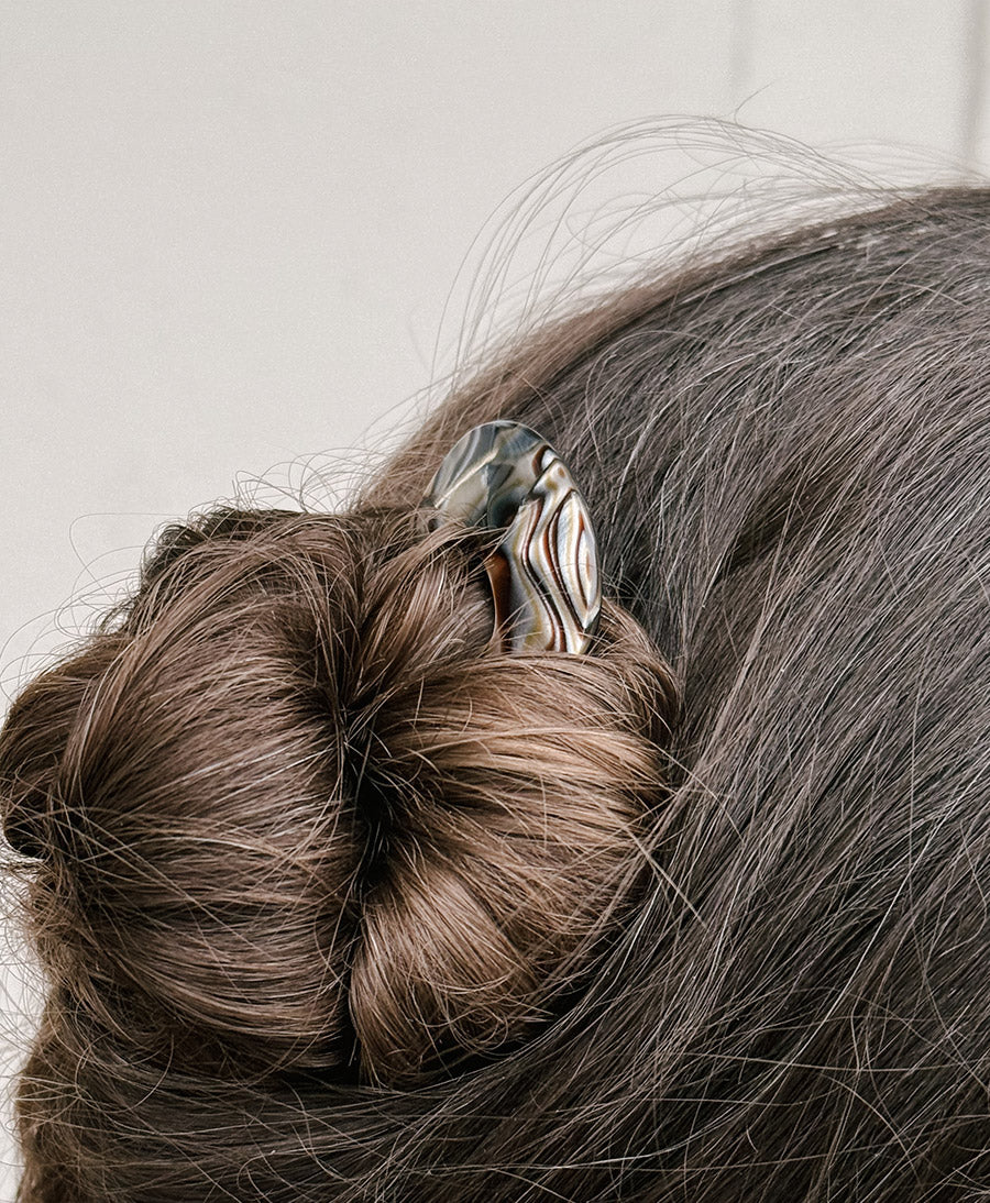 Haarnadel CALEA aus Acetat - Onyx