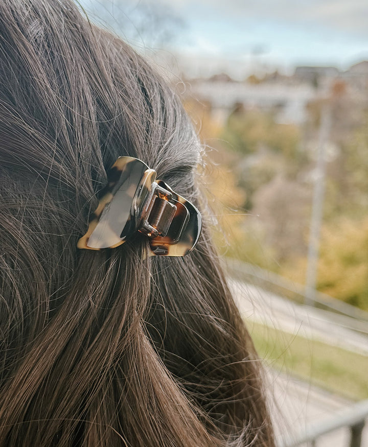 Haarklammer CHIARA (S) aus Acetat - Tortoise