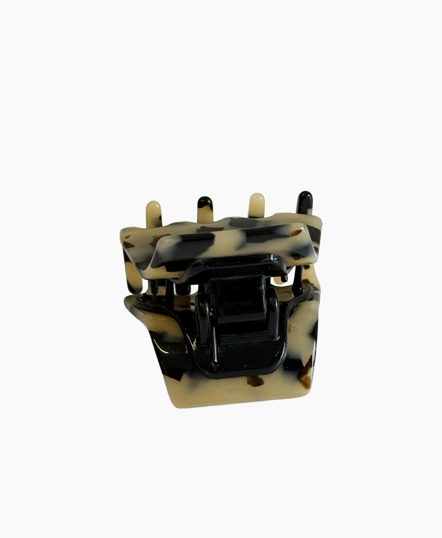 Haarklammer CLEO (S) aus Acetat - Helles Tortoise