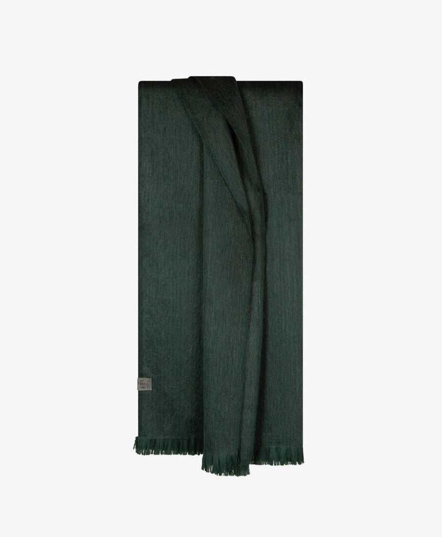 Halstuch Alpaka Schal - Solid Emerald Green