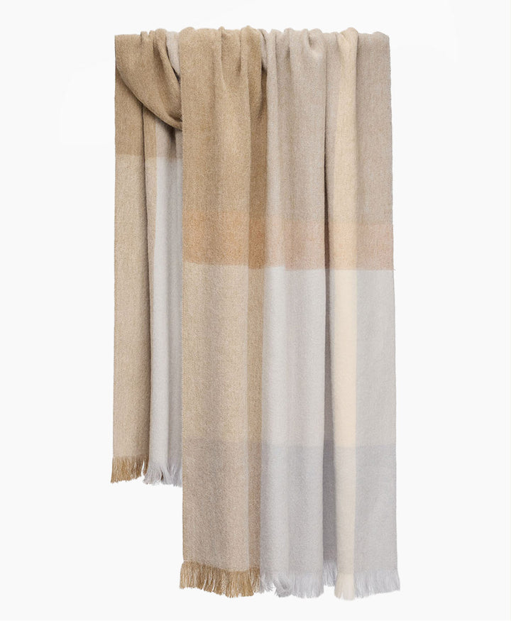 Halstuch Alpaka Schal - Karo - Riverstone