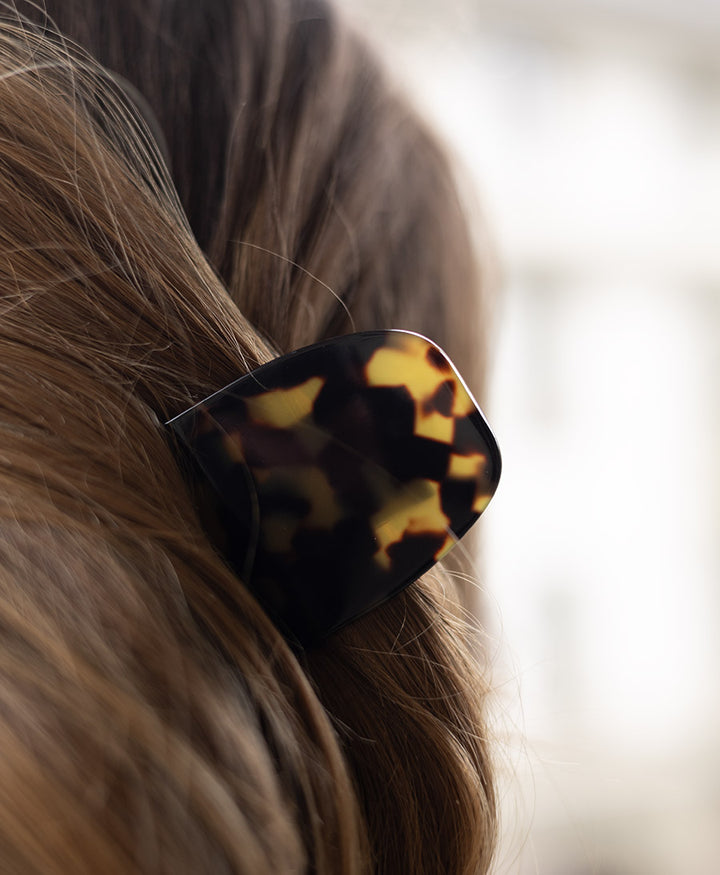 Haarklammer HANNI aus Acetat - Tortoise