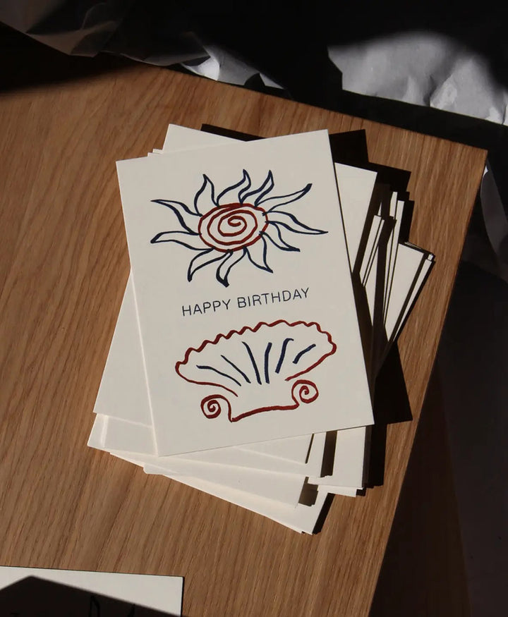 Postkarte "Happy Birthday" Sun & Shell