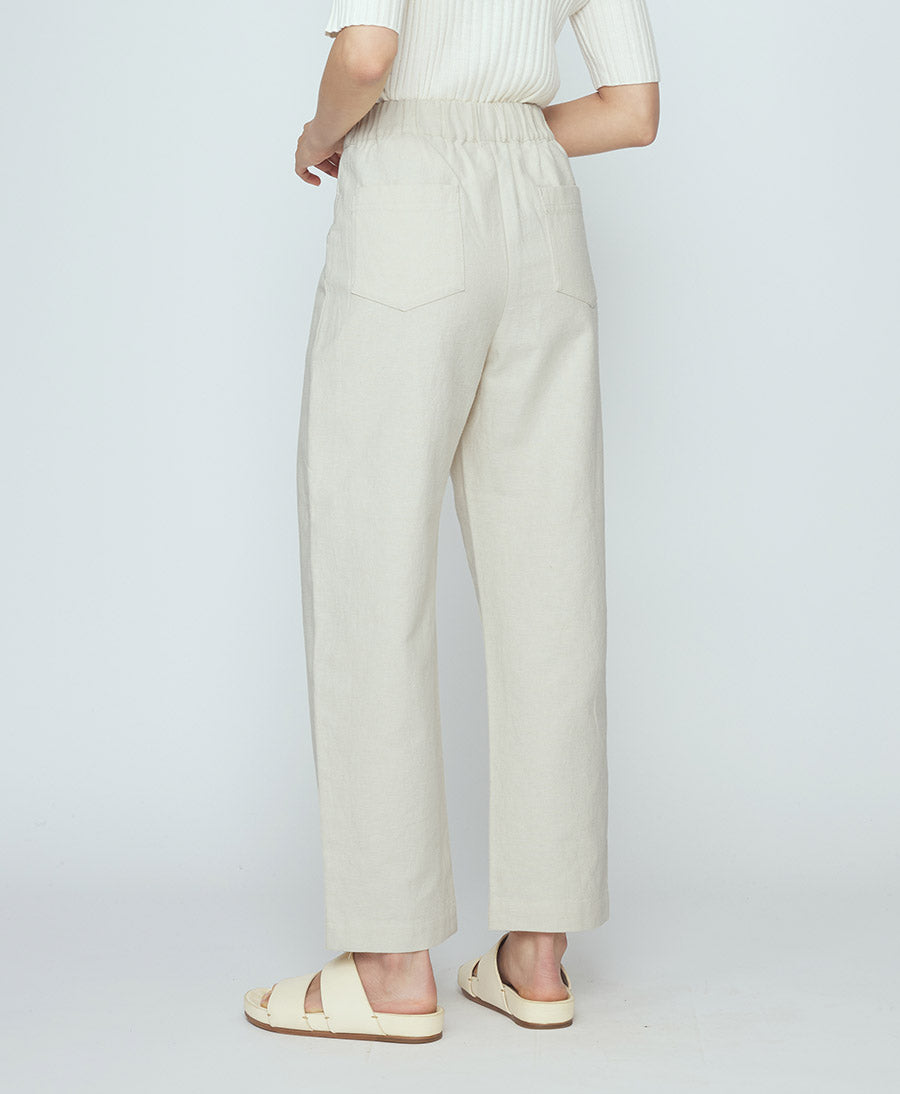 Stoffhose Signature Curve Legged Trouser - Oatmeal
