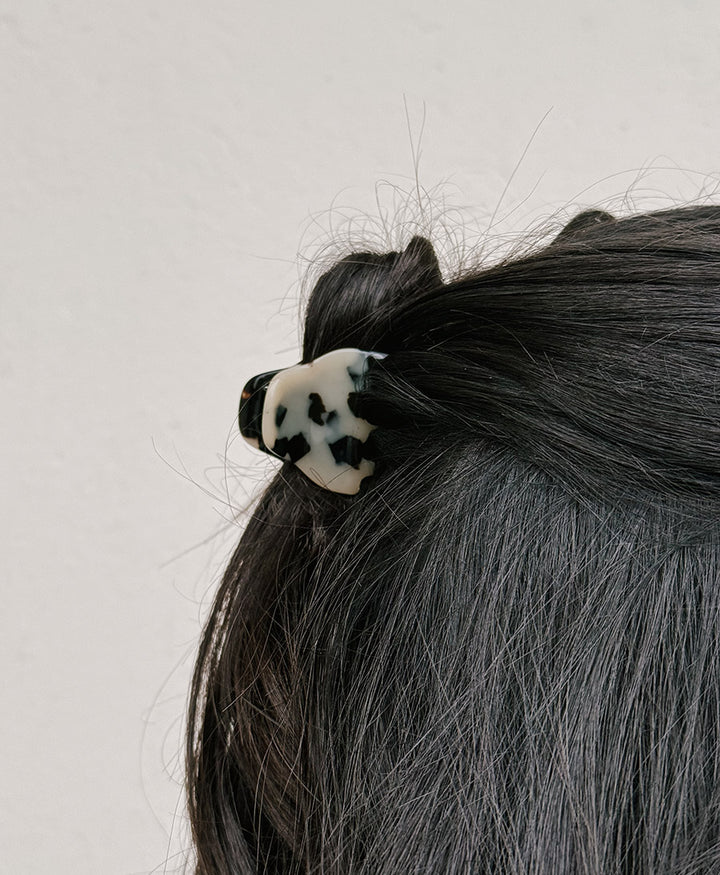 Haarklammer CHIARA (S) aus Acetat - Helles Tortoise