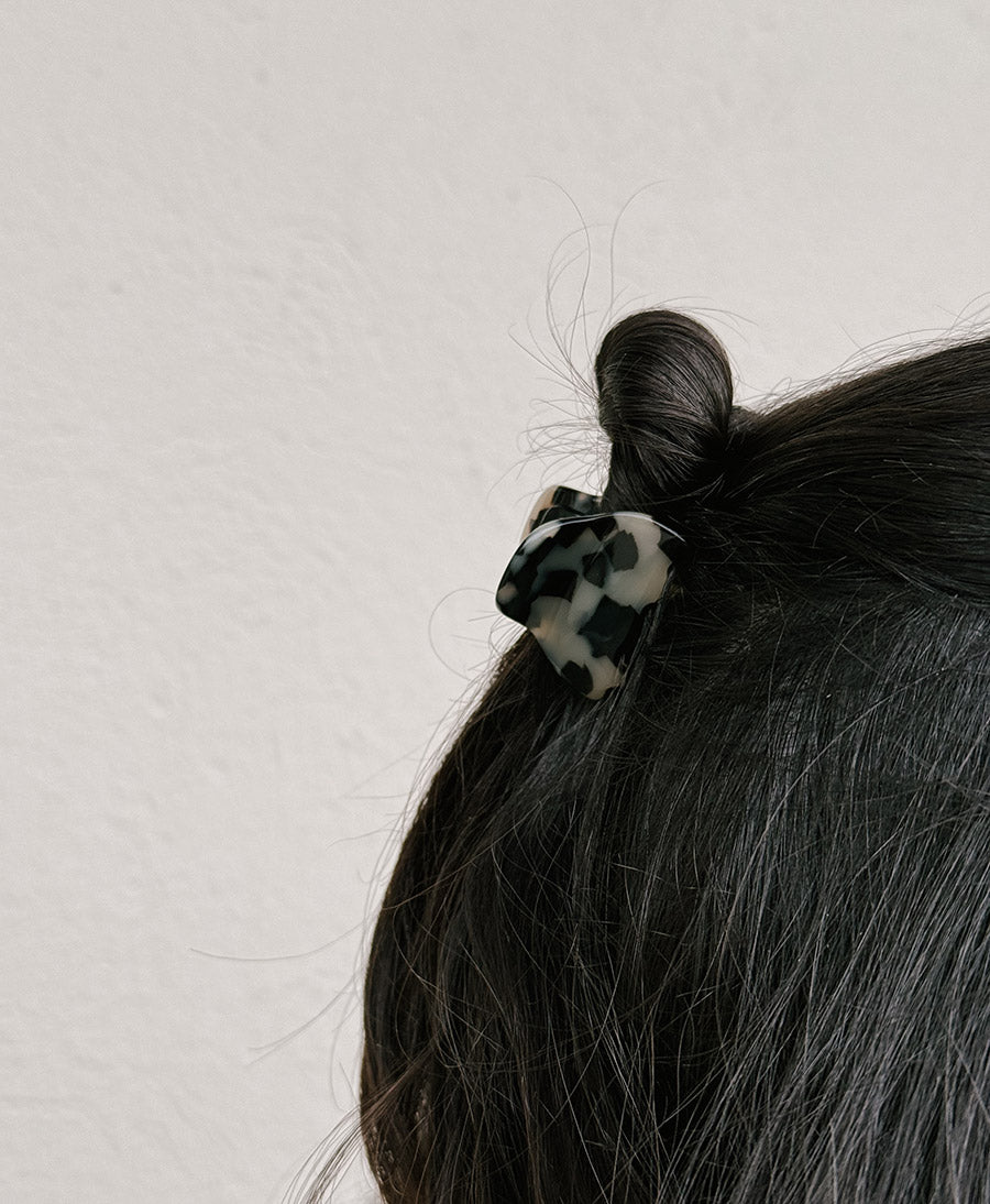 Haarklammer CHIARA (S) aus Acetat - Helles Tortoise