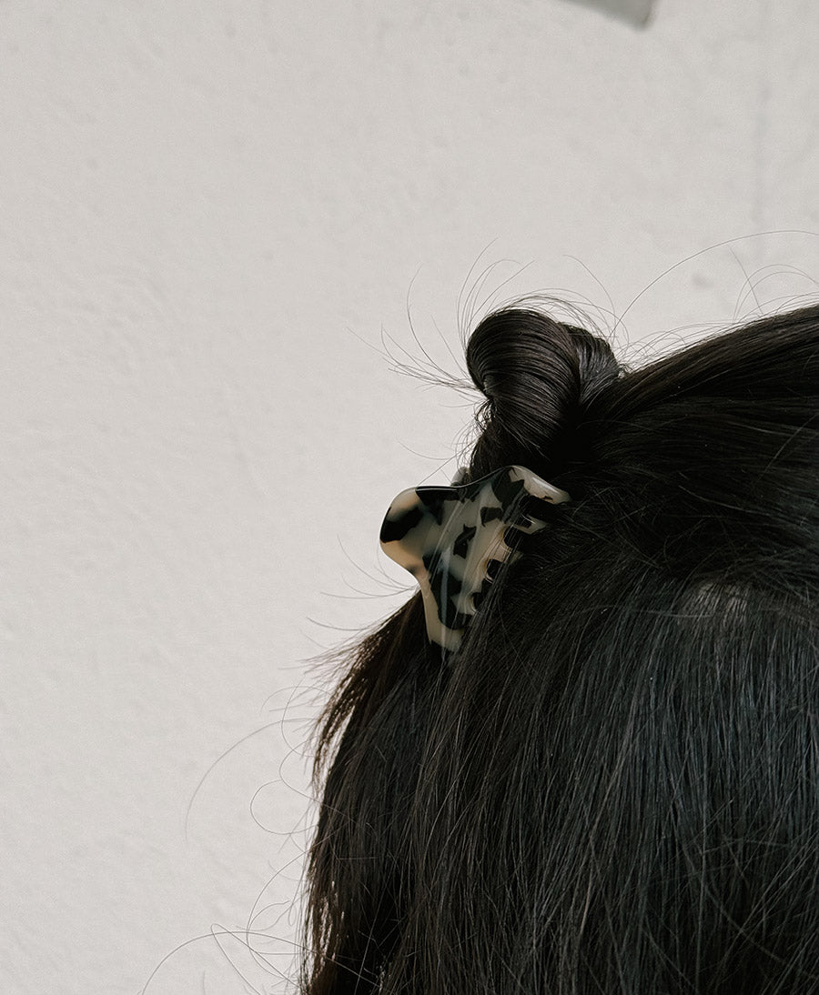 Haarklammer CARLA (S) aus Acetat - Helles Tortoise